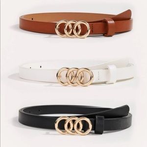 3pcs plus size belt with 1pc Hole punch
